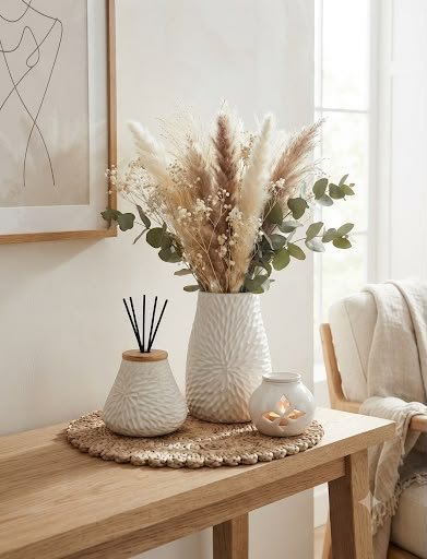 La Colección Calma reúne piezas pensadas para convertir un rincón cotidiano en un pequeño ritual: flores, aromas y unos minutos para desconectar.