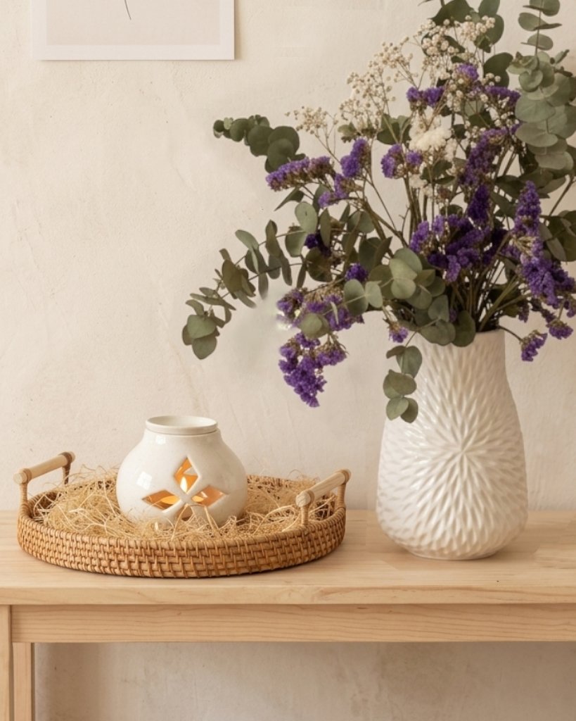 un espacio de calma con la linea sensorial de clay ceramica en Valencia